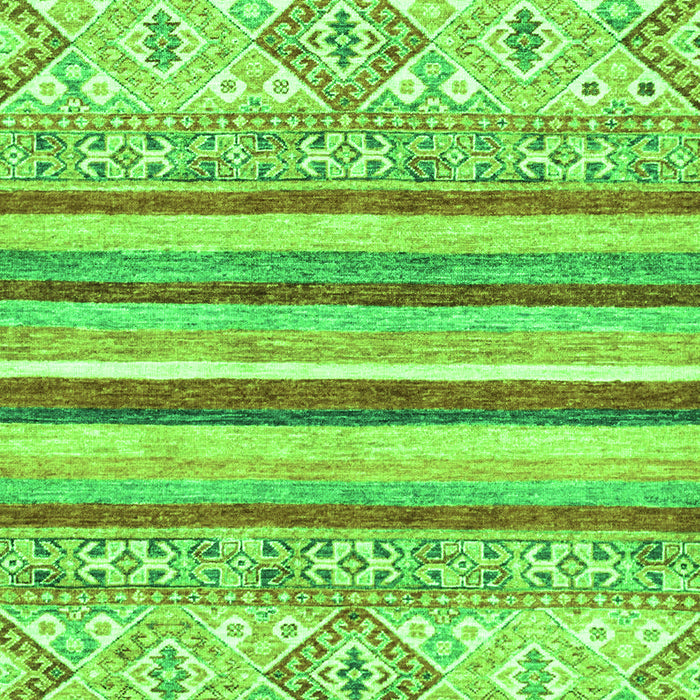 Machine Washable Abstract Green Modern Area Rugs, wshabs2440grn
