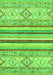 Abstract Green Modern Rug, abs2440grn