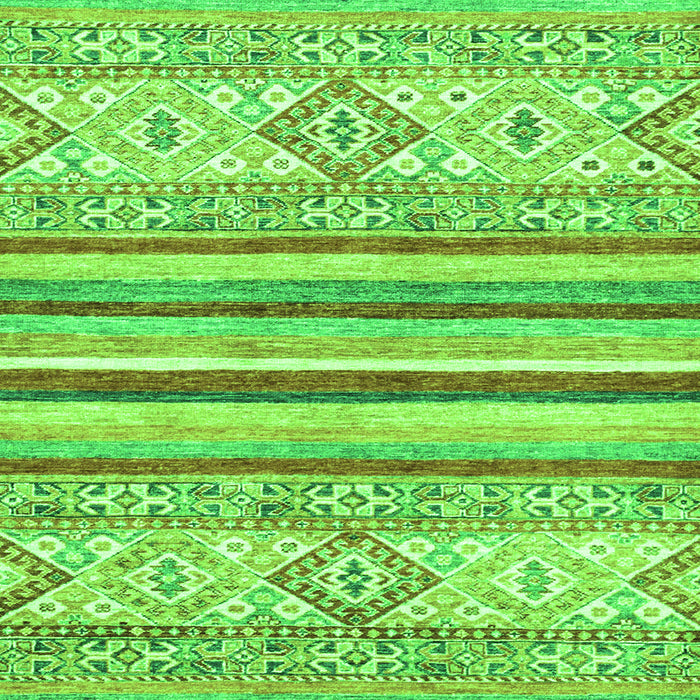 Square Machine Washable Abstract Green Modern Area Rugs, wshabs2440grn