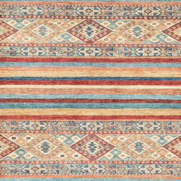 Square Abstract Rust Pink Modern Rug, abs2440