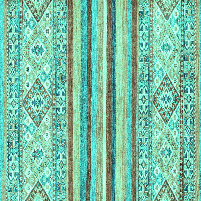 Square Abstract Turquoise Modern Rug, abs2440turq