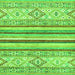 Square Abstract Green Modern Rug, abs2440grn