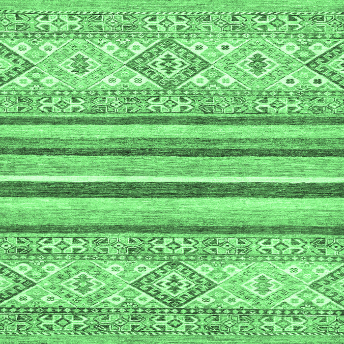 Square Abstract Emerald Green Modern Rug, abs2440emgrn
