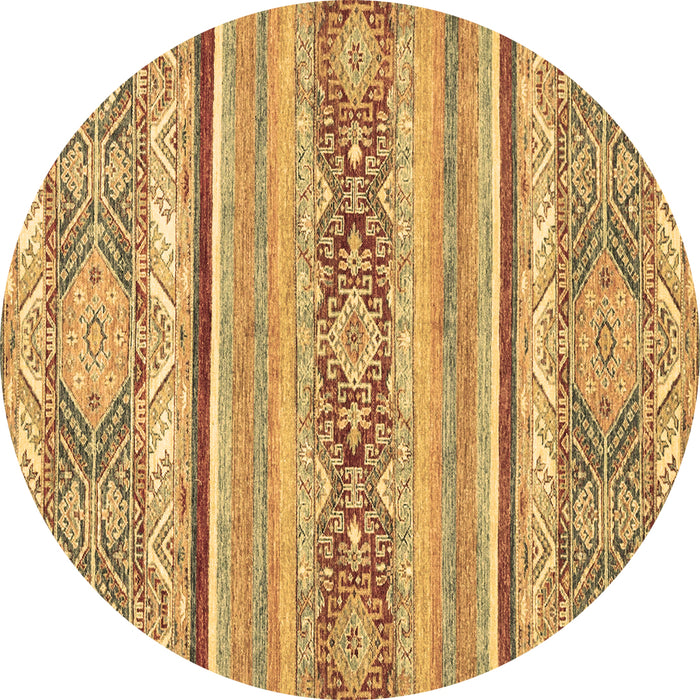 Round Machine Washable Abstract Brown Modern Rug, wshabs2441brn
