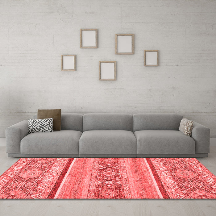 Modern Red Washable Rugs