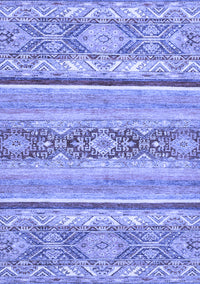 Abstract Blue Modern Rug, abs2441blu