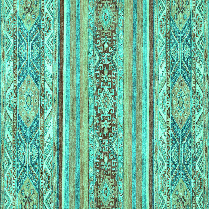 Square Abstract Turquoise Modern Rug, abs2441turq