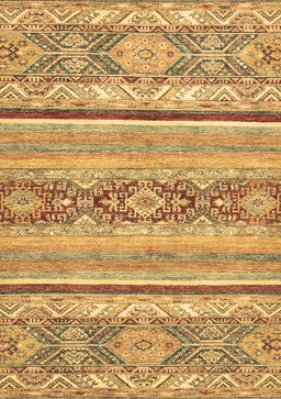 Abstract Brown Modern Rug, abs2441brn