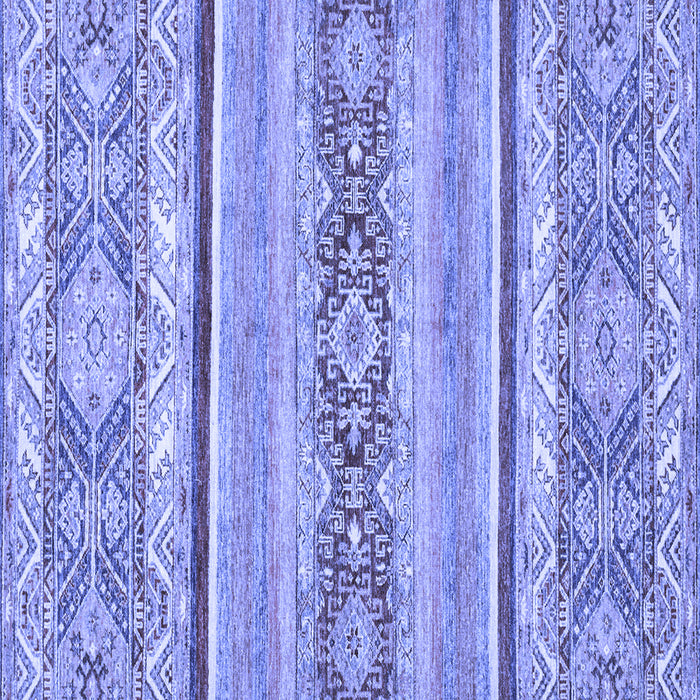 Square Abstract Blue Modern Rug, abs2441blu