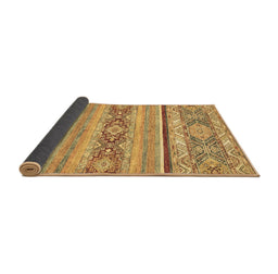 Sideview of Abstract Brown Modern Rug, abs2441brn