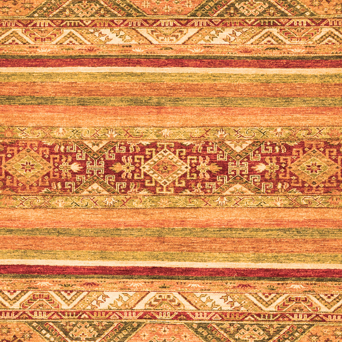 Machine Washable Abstract Orange Modern Area Rugs, wshabs2441org