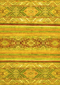 Abstract Yellow Modern Rug, abs2441yw