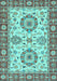 Oriental Light Blue Traditional Rug, abs2442lblu