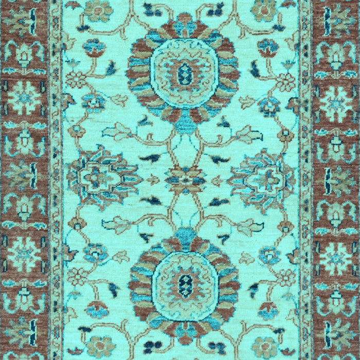 Oriental Light Blue Traditional Rug, abs2442lblu