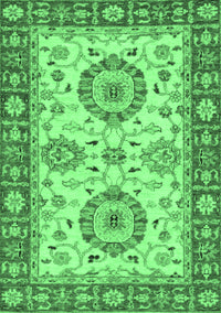 Oriental Emerald Green Traditional Rug, abs2442emgrn