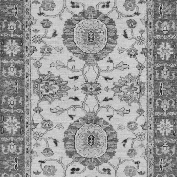 Machine Washable Oriental Gray Traditional Rug, wshabs2442gry