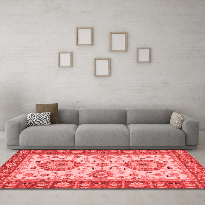 Traditional Red Washable Rugs