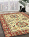 Abstract Red Oriental Rug in Family Room, abs2442