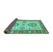 Sideview of Oriental Turquoise Traditional Rug, abs2442turq