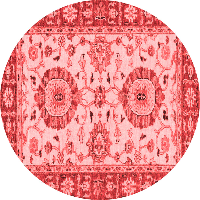Machine Washable Oriental Red Traditional Rug, wshabs2442red