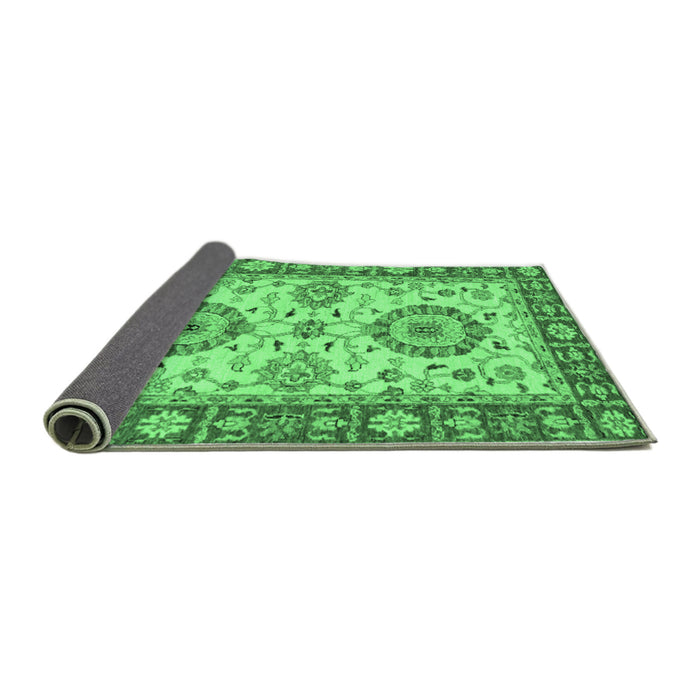 Sideview of Oriental Emerald Green Traditional Rug, abs2442emgrn