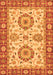 Machine Washable Oriental Orange Traditional Area Rugs, wshabs2442org