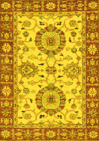 Oriental Yellow Traditional Rug, abs2442yw