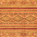 Square Abstract Orange Modern Rug, abs2443org