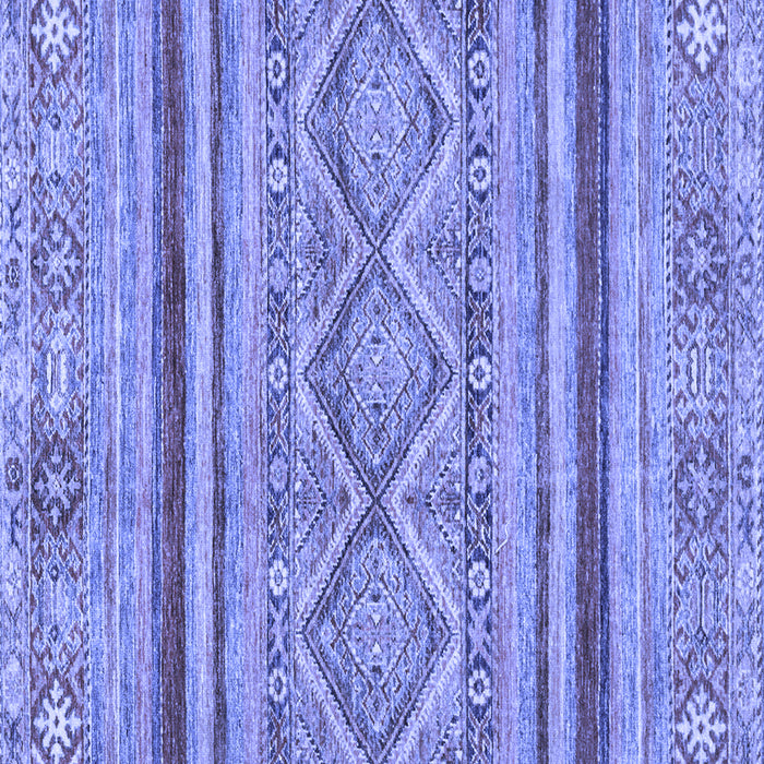 Square Abstract Blue Modern Rug, abs2443blu