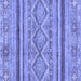 Square Abstract Blue Modern Rug, abs2443blu