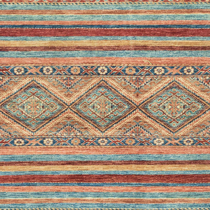 Machine Washable Abstract Dark Khaki Green Rug, wshabs2443