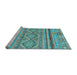 Sideview of Machine Washable Abstract Light Blue Modern Rug, wshabs2443lblu