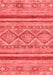 Abstract Red Modern Area Rugs