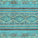 Square Abstract Light Blue Modern Rug, abs2443lblu