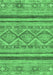 Machine Washable Abstract Emerald Green Modern Area Rugs, wshabs2443emgrn