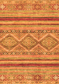 Abstract Orange Modern Rug, abs2443org