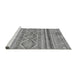 Sideview of Machine Washable Abstract Gray Modern Rug, wshabs2443gry