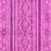 Square Machine Washable Abstract Pink Modern Rug, wshabs2443pnk