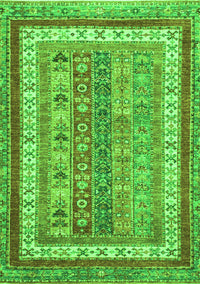 Abstract Green Modern Rug, abs2444grn