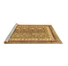 Sideview of Machine Washable Abstract Brown Modern Rug, wshabs2444brn