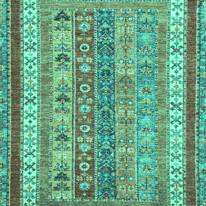 Machine Washable Abstract Turquoise Modern Area Rugs, wshabs2444turq