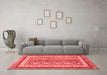 Modern Red Washable Rugs