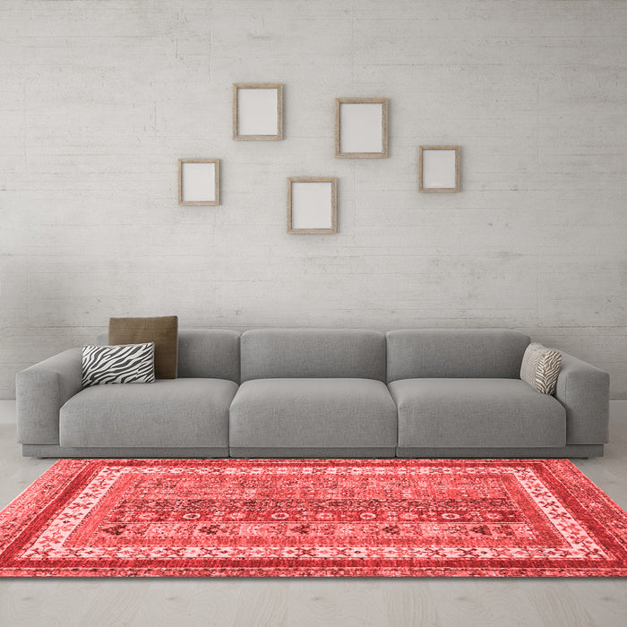 Modern Red Washable Rugs