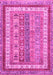 Machine Washable Abstract Pink Modern Rug, wshabs2444pnk