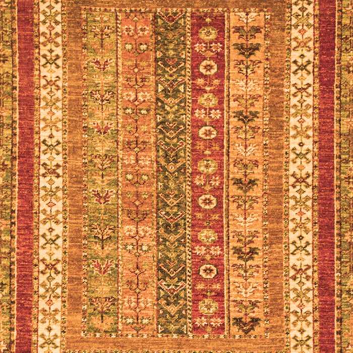 Machine Washable Abstract Orange Modern Area Rugs, wshabs2444org