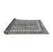 Sideview of Abstract Gray Modern Rug, abs2444gry