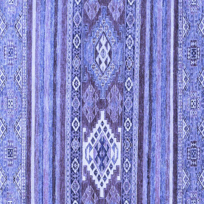 Square Abstract Blue Modern Rug, abs2445blu