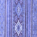 Square Abstract Blue Modern Rug, abs2445blu