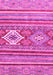 Machine Washable Abstract Pink Modern Rug, wshabs2445pnk