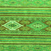 Square Machine Washable Abstract Green Modern Area Rugs, wshabs2445grn